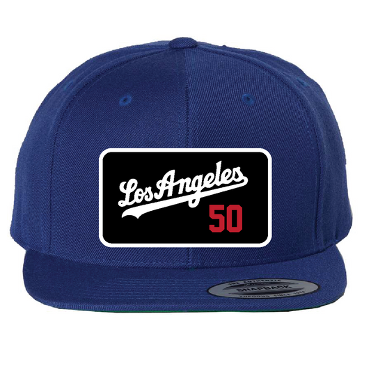 Custom Blue/Black Los Angeles Betts Hat