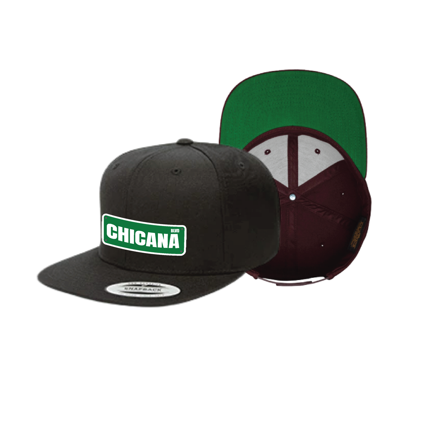 Chicano BLVD Sign Plaque Flat Hat