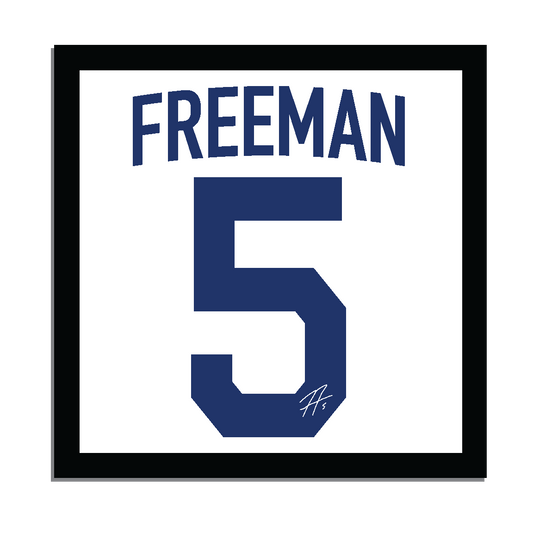 Custom Freddie Freeman Jersey wall sign