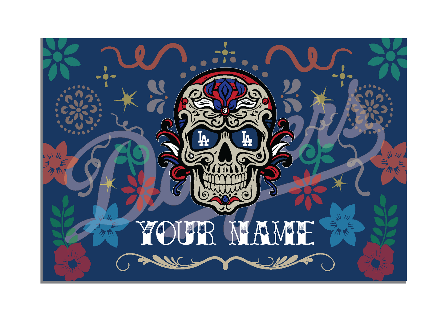 Personalized Dia De Los Muertos Wall Sign