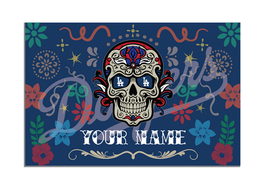 Personalized Dia De Los Muertos Wall Sign