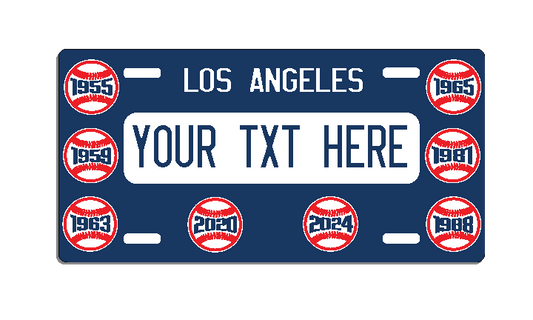Personalized Dodger License Plate sign