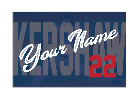 Personalized Kershaw Wall Sign