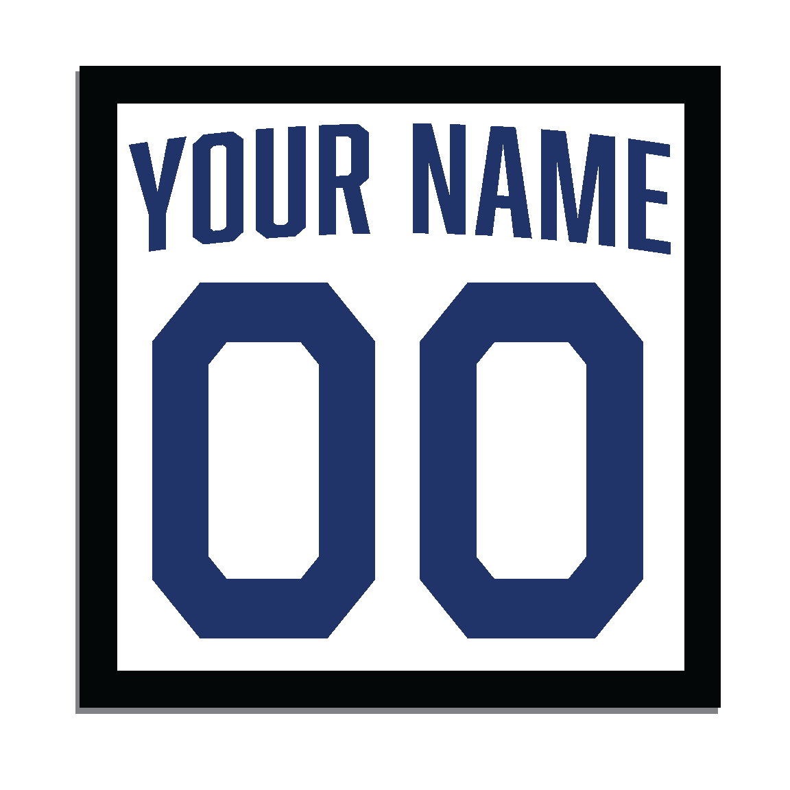 Personalized Jersey Frame Wall Sign wall sign