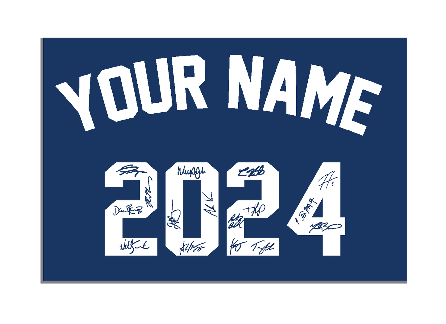 Personalized 2024 Autograph Wall Sign