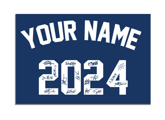 Personalized 2024 Autograph Wall Sign