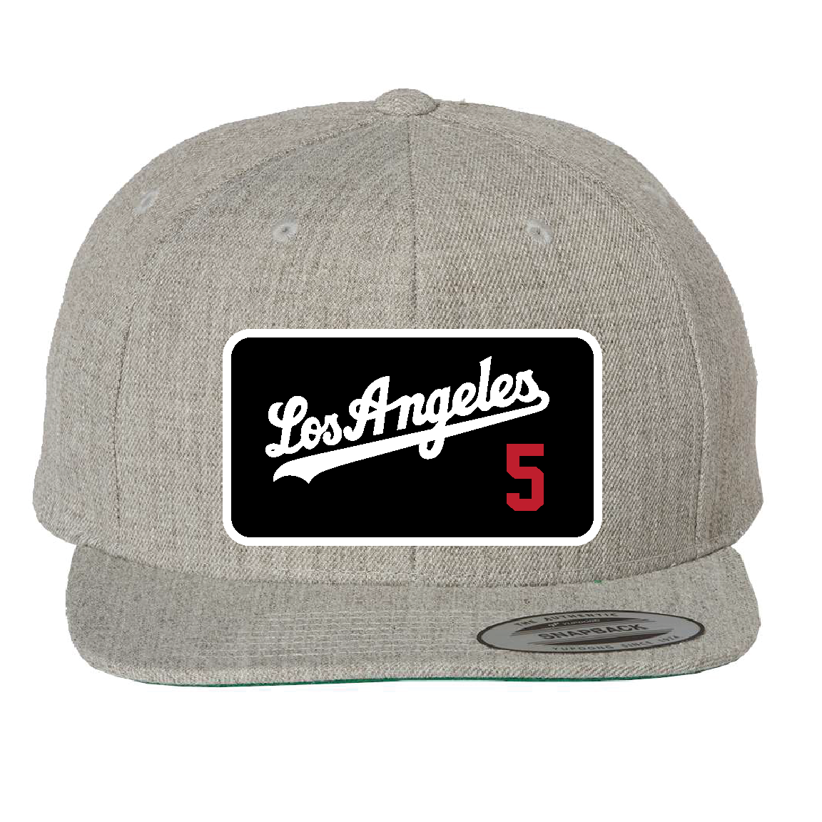 Custom Grey/Black Los Angeles Freeman Hat