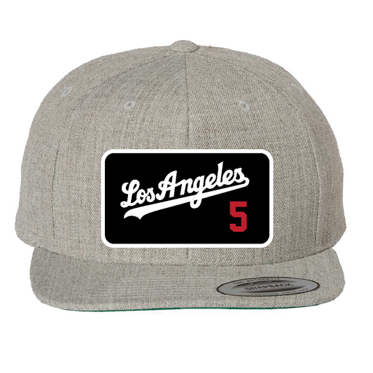 Custom Grey/Black Los Angeles Freeman Hat