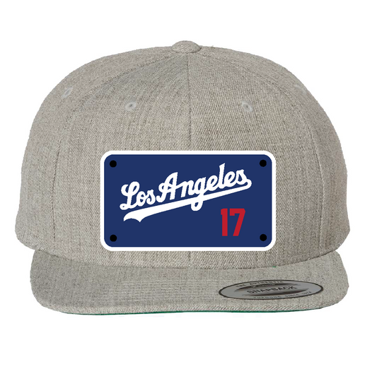 Custom Grey/Blue Los Angeles Ohtani Hat