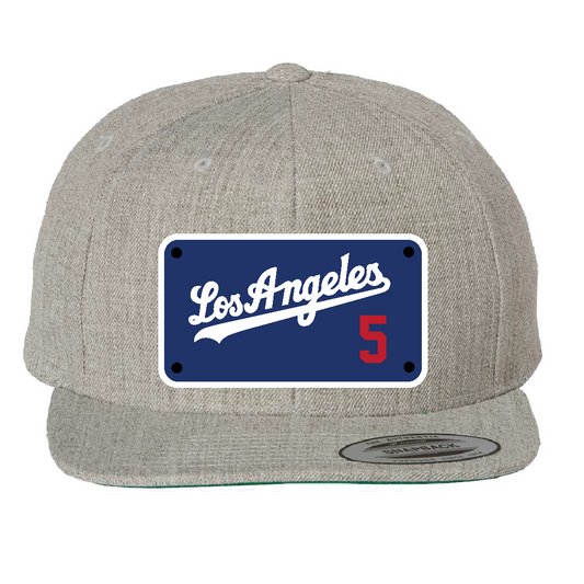Custom Grey/Blue Los Angeles Freeman Hat