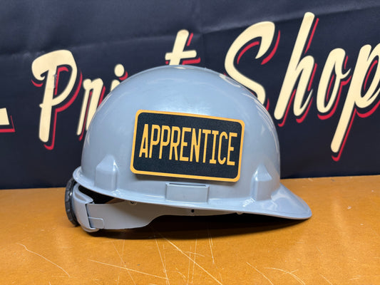 Custom Tool Box & Hard Hat Plaque - with adhesive