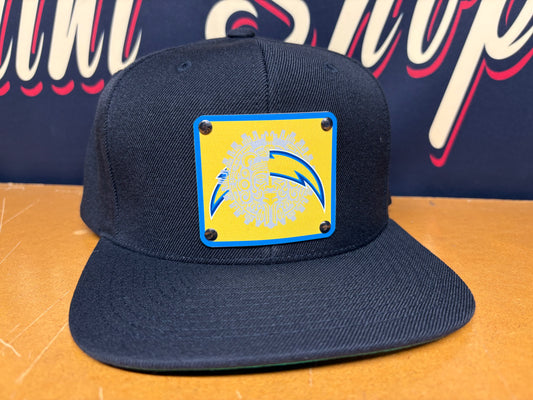 Custom Cal. Chargers Plaque Hat - OSPS Chargers Plaque Style