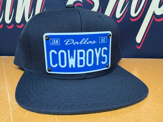 License Plate Cowboys Plaque Hat - OSPS Cowboys Plaque Style