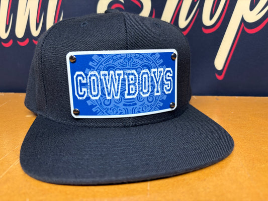 Aztec Calendar Cowboys Plaque Hat - OSPS Cowboys Plaque Style