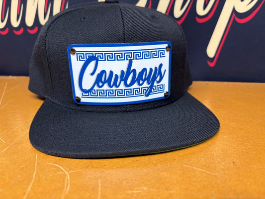 Custom Raza Cowboys Plaque Hat - OSPS Cowboys Plaque Style