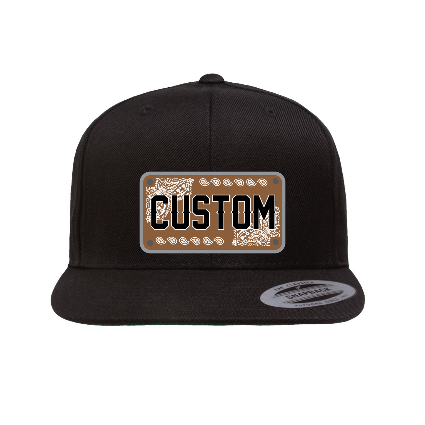 Koi Bandana Customizable Plaque Flat Hat
