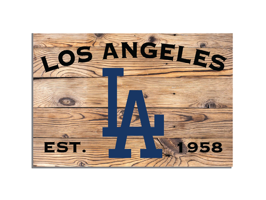 LA Wood Sign