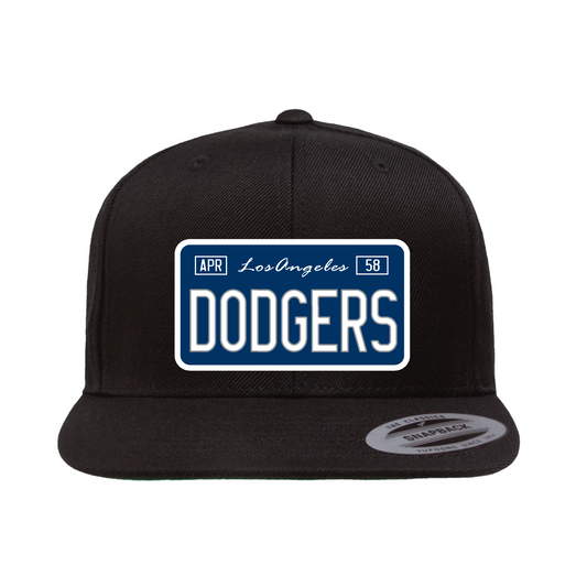 Los Angeles Dodgers License Plate Plaque Hat - OSPS Dodgers Plaque Style