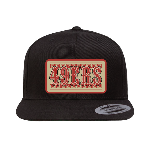 Old English Raza 49ers Plaque Hat - OSPS 49ers Plaque Style
