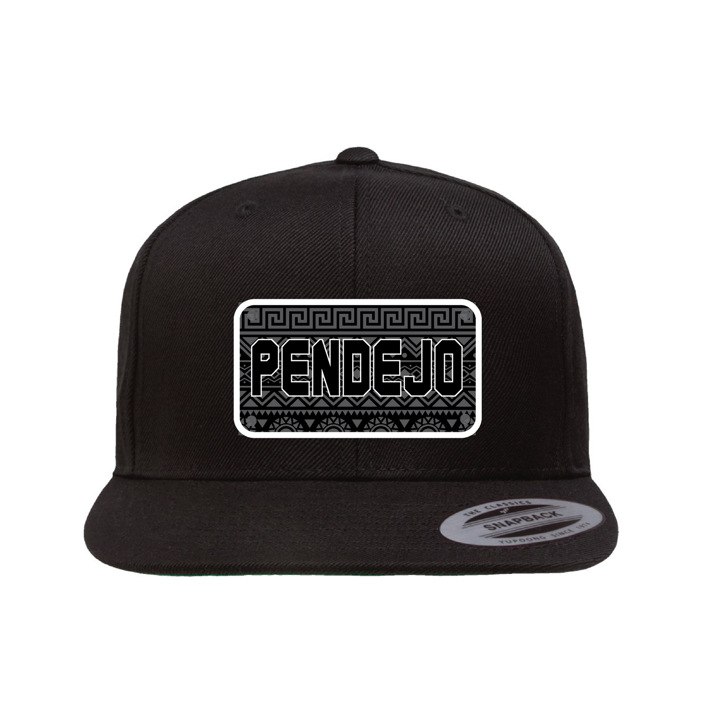 Pendejo Raza Safety Blk/Wht Plaque Flat Hat
