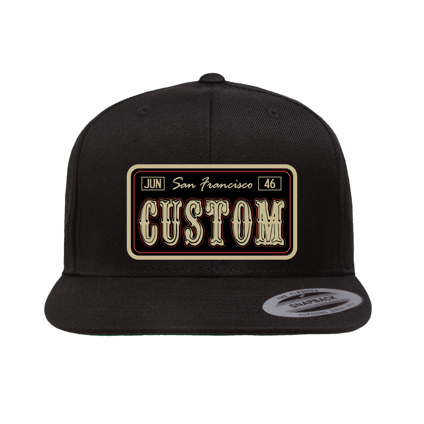 Personalized License Plate Hat Bay area football vibe - OSPS Hat