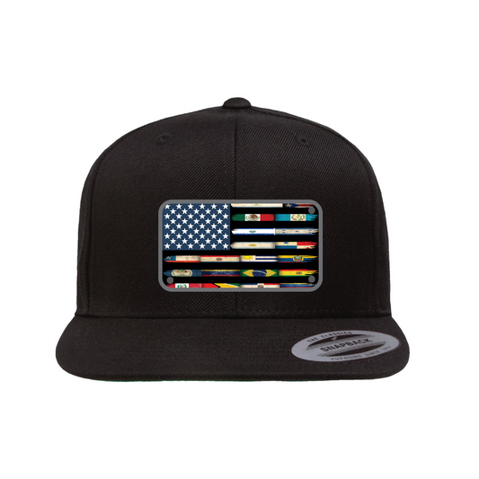 USA Unity Flag Plaque Flat Hat