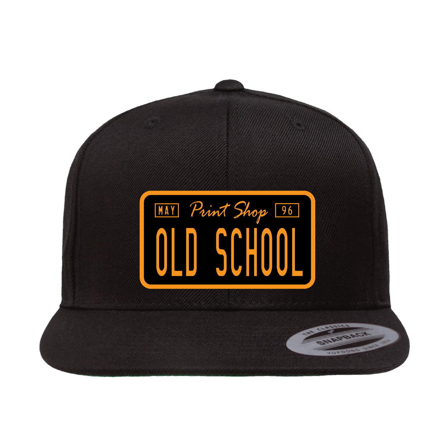 Customizable Black and Yellow License Plaque Hat - OSPS Customizable Black and Yellow